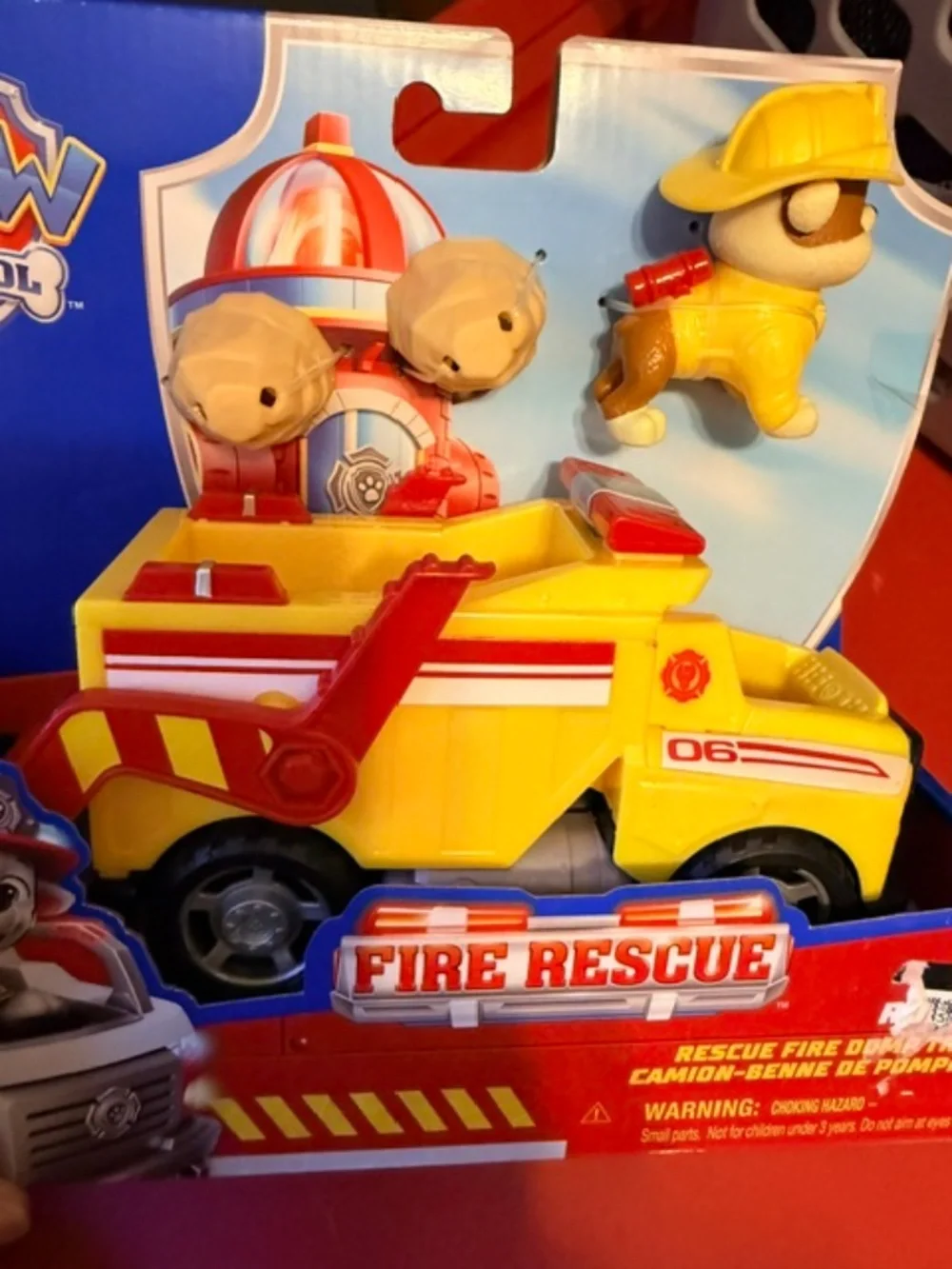 Paw Patrol Rubble fire rescue playset
